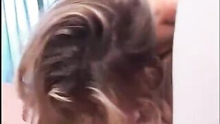 One guy fucks two young girlfriends in a threesome