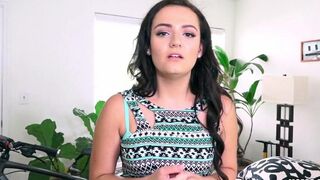 A young girl is having sex with her handsome guy