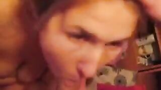 The guy finished up in the mouth of her, in stunning POV style