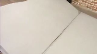 My ex-wife tied me up and fucked me hard in the bathroom