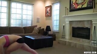 A yoga instructor gave the girl an outstanding blowjob, showcasing some intense moves