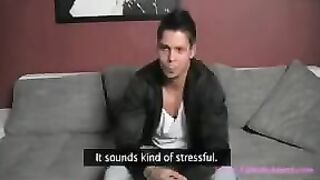 A beautiful girl works as an Agent at a casting couch