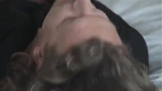 Fella with a cancer fucks a girl with beautiful breasts