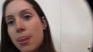 A blowjob from the beautiful girl in high-quality home sex