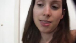 A blowjob from the beautiful girl in high-quality home sex