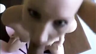 A chick that loves to suck cock deeply and give blowjobs