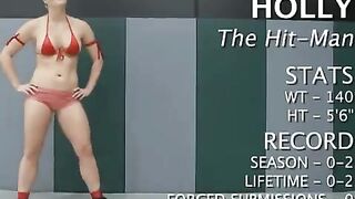 Girl has a hard time with a big strapon in this steamy scene