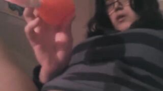 The girl was awarded a powerful vibrator and showed how to use it effectively