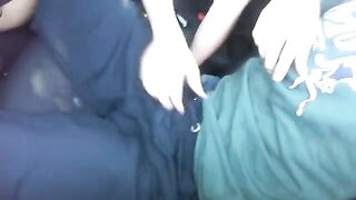 A young girl started to suck cock in her car