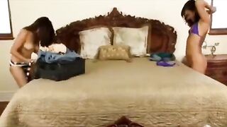 An Asian woman was caught in a compromising situation while resting