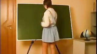 The old teacher seduced and fucked a student in this hot vid