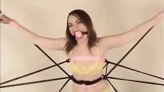 The binding of a sweet girl named Diana, ready for hard sex
