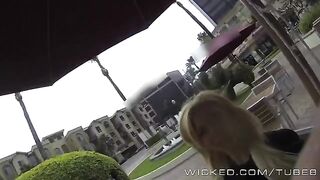 A blonde girl was picked up and fucked right in the car, no hesitation