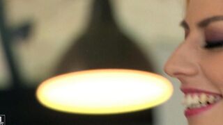 The beauty in stockings fucks with a guy who likes to fuck