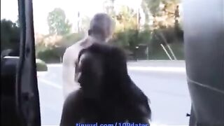 A beautiful and lustful gesture with big natural tits and cumshot