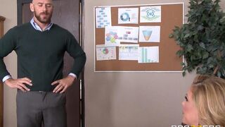The beautiful secretary Cherie Deville is fucking with her subordinate