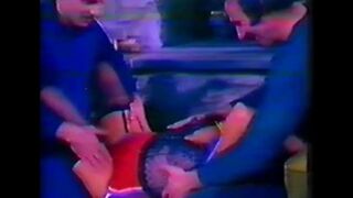 Retro threesome sex with Italian beauties from the 80s, brought back to life