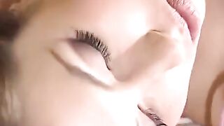 A busty mom licks the pussy of her young lover in a steamy scene