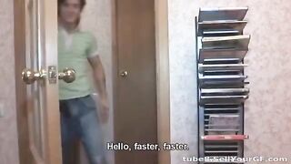 Young guy shooting amateur sex with his girlfriend