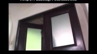 A young naked Japanese is being bullied through soft bondage