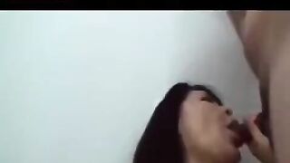 Fingered Japanese mature dude with hairy BBW hole