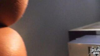 Sexual brunette with big tits Tret KISKO plays with them