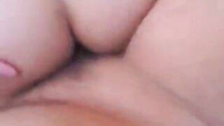 First person creampie with a great view
