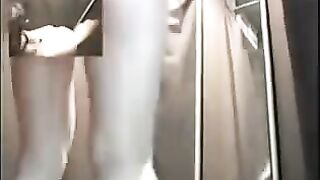 A hidden camera in the changing room of an underwear shop has captured intimate moments