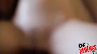 Smiling girls shared a big dick in their mouths