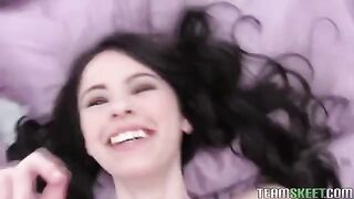 Home made porn with brunette and her boyfriend