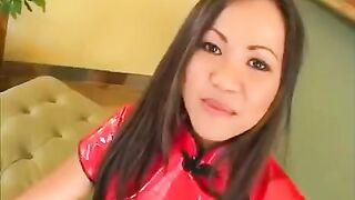 Korean beauty makes a stunning blowjob in this hot scene