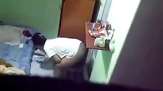 Spy cam in girl’s room of the hostel to peep