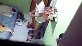 Spy cam in girl’s room of the hostel to peep