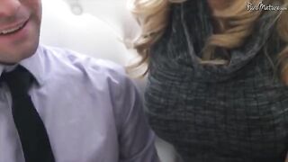 A cute girl with a shaved pussy is fucked