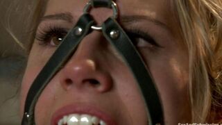 A girl is tied up and used as a slave’s plaything