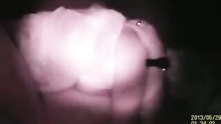 A guy saw a hole in the wall and fucked the sexy neighbor through it