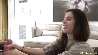 Fit slut Abbie Maley gets her pussy destroyed in a rough home sex tape
