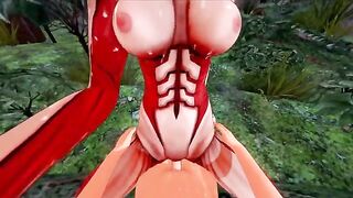 Annie Titan is fucking like a wild animal on Halloween special