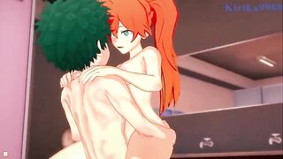 Kendo and Midoriya get fucked in the locker room