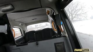 A cheeky Asian passenger makes a daring move in the middle of the road in FakeTaxi