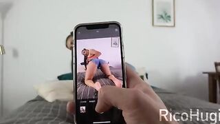 Babe is getting fucked while talking on the phone