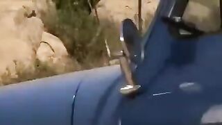 The guy forced the girl to have sex right in the car