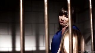 Lesbian sex of two prisoners in a cell is really exciting