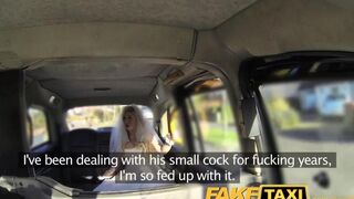 A hot bride is having sex with a taxi driver