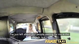 A hot bride is having sex with a taxi driver