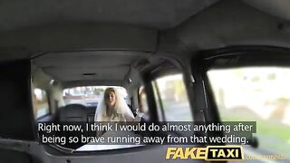 A hot bride is having sex with a taxi driver