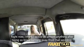 A hot bride is having sex with a taxi driver