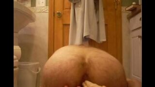 A rubber cock for her tight ass hole - a homemade video with intense allure
