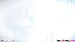 A beautiful woman Alison Tyler caresses her pussy in a sensual solo session