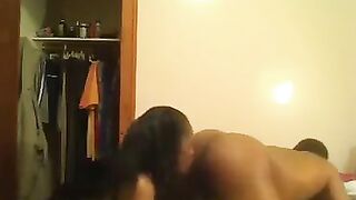 I punished the guy for disobedience with a long black strap on